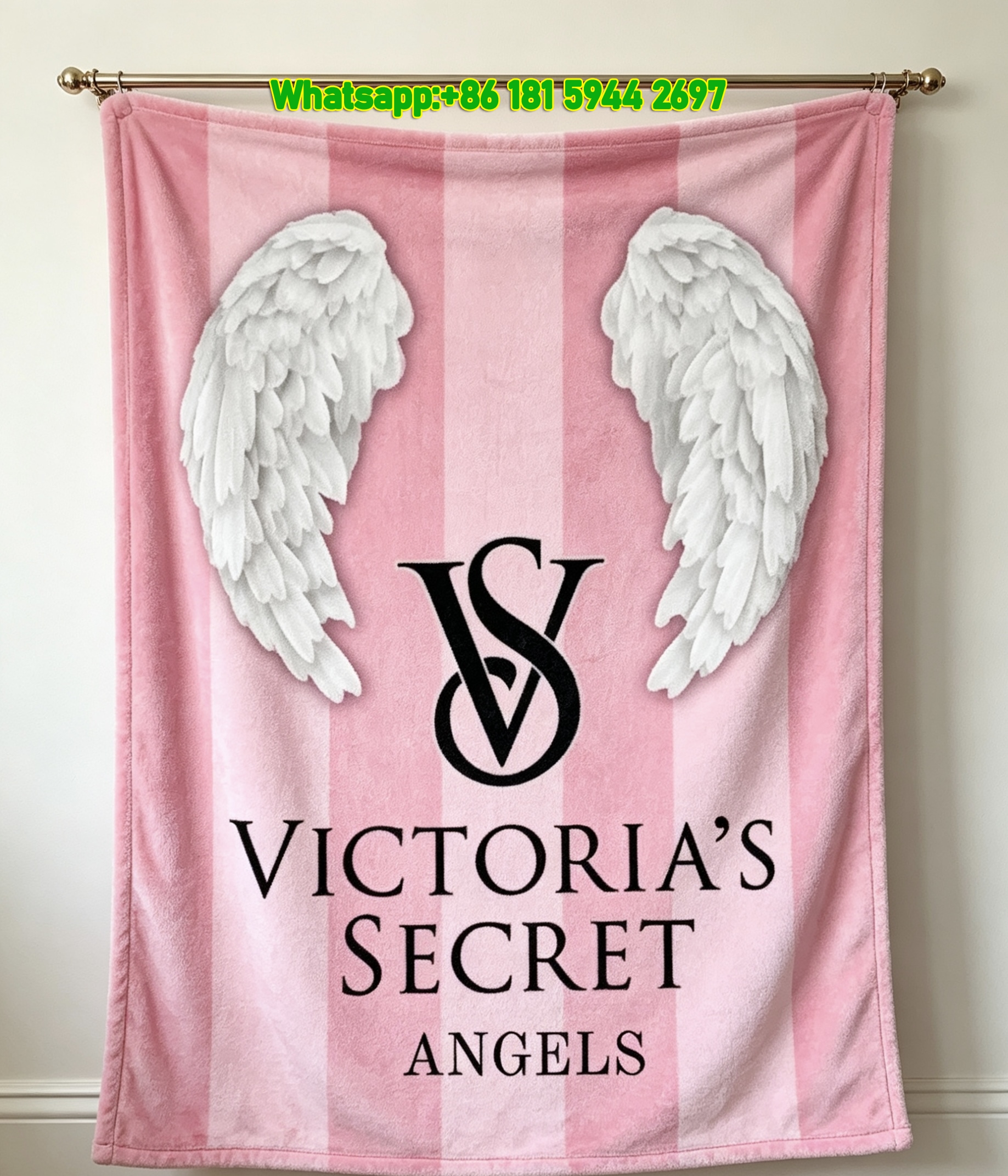 Victoria's Secret Angels Flannel Fleece Throw Blanket V037